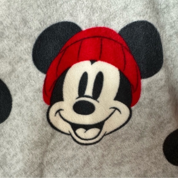 Disney Christmas Mickey Plush Pajama Pants, Large - Picture 3 of 6